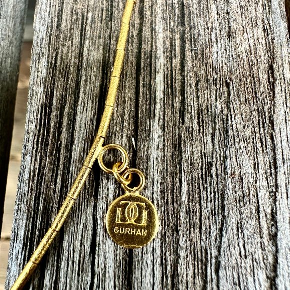 24K Gold Diamond GURHAN Necklace - Picture 2 of 5